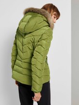 Pufferjacke mit Kunstfell-Kapuze - Frauen - wood green Pufferjacke mit Kunstfell-Kapuze - Frauen - wood green - 2 - TOM TAILOR