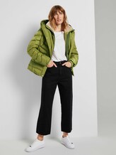 Pufferjacke mit Kunstfell-Kapuze - Frauen - wood green Pufferjacke mit Kunstfell-Kapuze - Frauen - wood green - 3 - TOM TAILOR
