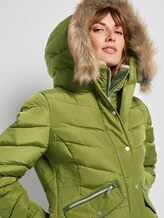 Pufferjacke mit Kunstfell-Kapuze - Frauen - wood green Pufferjacke mit Kunstfell-Kapuze - Frauen - wood green - 9 - TOM TAILOR