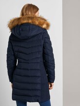Lange Pufferjacke mit Fellbesatz - Frauen - Sky Captain Blue Lange Pufferjacke mit Fellbesatz - Frauen - Sky Captain Blue - 2 - TOM TAILOR
