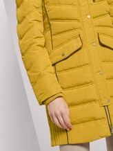 Lange Pufferjacke mit Fellbesatz - Frauen - california sand yellow Lange Pufferjacke mit Fellbesatz - Frauen - california sand yellow - 10 - TOM TAILOR