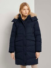 Pufferjacke mit Fellkragen - Frauen - Sky Captain Blue Pufferjacke mit Fellkragen - Frauen - Sky Captain Blue - 1 - TOM TAILOR