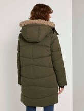 Pufferjacke mit Fellkragen - Frauen - Olive Night Green Pufferjacke mit Fellkragen - Frauen - Olive Night Green - 2 - TOM TAILOR