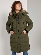 Pufferjacke mit Fellkragen - Frauen - Olive Night Green Pufferjacke mit Fellkragen - Frauen - Olive Night Green - 5 - TOM TAILOR