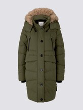 Pufferjacke mit Fellkragen - Frauen - Olive Night Green Pufferjacke mit Fellkragen - Frauen - Olive Night Green - 7 - TOM TAILOR