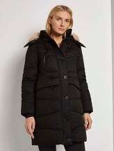 Pufferjacke mit Fellkragen - Frauen - Deep Black Pufferjacke mit Fellkragen - Frauen - Deep Black - 1 - TOM TAILOR