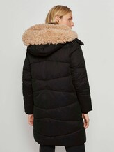 Pufferjacke mit Fellkragen - Frauen - Deep Black Pufferjacke mit Fellkragen - Frauen - Deep Black - 2 - TOM TAILOR