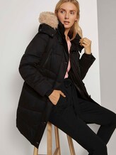 Pufferjacke mit Fellkragen - Frauen - Deep Black Pufferjacke mit Fellkragen - Frauen - Deep Black - 5 - TOM TAILOR