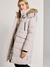 Pufferjacke mit Fellkragen - Frauen - dusty alabaster Pufferjacke mit Fellkragen - Frauen - dusty alabaster - 5 - TOM TAILOR