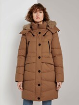 Pufferjacke mit Fellkragen - Frauen - soft dusty camel Pufferjacke mit Fellkragen - Frauen - soft dusty camel - 1 - TOM TAILOR