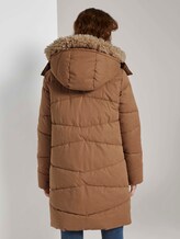 Pufferjacke mit Fellkragen - Frauen - soft dusty camel Pufferjacke mit Fellkragen - Frauen - soft dusty camel - 2 - TOM TAILOR