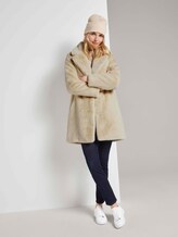 Weicher Faux-Fur Mantel - Frauen - warm sand beige Weicher Faux-Fur Mantel - Frauen - warm sand beige - 3 - TOM TAILOR