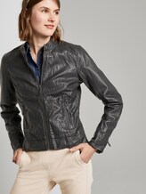 Bikerjacke aus Lederimitat - Frauen - Deep Black Bikerjacke aus Lederimitat - Frauen - Deep Black - 5 - TOM TAILOR