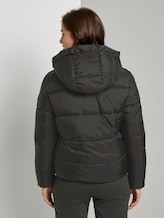 Short puffer jacket with a hood - Women - Deep Black Short puffer jacket with a hood - Women - Deep Black - 2 - TOM TAILOR Denim