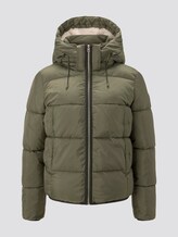 Kurze Pufferjacke mit Kapuze - Frauen - deep olive green Kurze Pufferjacke mit Kapuze - Frauen - deep olive green - 7 - TOM TAILOR Denim