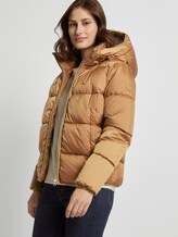 Kurze Pufferjacke mit Kapuze - Frauen - fudge brown Kurze Pufferjacke mit Kapuze - Frauen - fudge brown - 5 - TOM TAILOR Denim