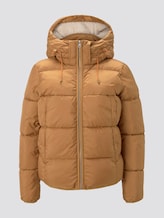 Kurze Pufferjacke mit Kapuze - Frauen - fudge brown Kurze Pufferjacke mit Kapuze - Frauen - fudge brown - 7 - TOM TAILOR Denim