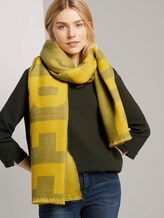 Schal mit großem Schriftzug - Frauen - greyish green Schal mit großem Schriftzug - Frauen - greyish green - 5 - TOM TAILOR