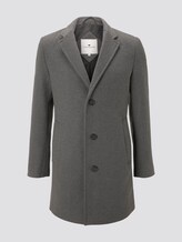 Klassischer Wollmantel - Männer - mid grey wool structure Klassischer Wollmantel - Männer - mid grey wool structure - 7 - TOM TAILOR