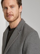 Klassischer Wollmantel - Männer - mid grey wool structure Klassischer Wollmantel - Männer - mid grey wool structure - 9 - TOM TAILOR