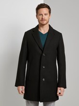Classic wool coat - Men - Black Classic wool coat - Men - Black - 1 - TOM TAILOR
