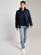 Gesteppte Blousonjacke - Männer - Blue Brushed Herringbone Gesteppte Blousonjacke - Männer - Blue Brushed Herringbone - 3 - TOM TAILOR
