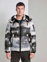 Pufferjacke mit Kapuze - Männer - foggy tree print Pufferjacke mit Kapuze - Männer - foggy tree print - 1 - TOM TAILOR