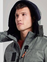 Blousonjacke mit Reißverschlussdetails - Männer - grey wool structure Blousonjacke mit Reißverschlussdetails - Männer - grey wool structure - 10 - TOM TAILOR