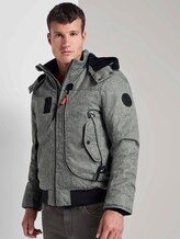 Blousonjacke mit Reißverschlussdetails - Männer - grey wool structure Blousonjacke mit Reißverschlussdetails - Männer - grey wool structure - 5 - TOM TAILOR