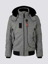 Blousonjacke mit Reißverschlussdetails - Männer - grey wool structure Blousonjacke mit Reißverschlussdetails - Männer - grey wool structure - 7 - TOM TAILOR