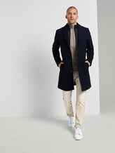 Wollmantel mit abnehmbarem Krageneinsatz - Männer - Sky Captain Blue Wollmantel mit abnehmbarem Krageneinsatz - Männer - Sky Captain Blue - 3 - TOM TAILOR