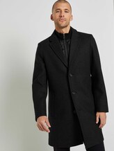 Wollmantel mit abnehmbarem Krageneinsatz - Männer - Dark Grey Wool Jacket Wollmantel mit abnehmbarem Krageneinsatz - Männer - Dark Grey Wool Jacket - 5 - TOM TAILOR