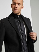 Wollmantel mit abnehmbarem Krageneinsatz - Männer - Dark Grey Wool Jacket Wollmantel mit abnehmbarem Krageneinsatz - Männer - Dark Grey Wool Jacket - 9 - TOM TAILOR