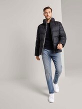 Puffer jas met hoodie - Mannen - black minimal design Puffer jas met hoodie - Mannen - black minimal design - 3 - TOM TAILOR