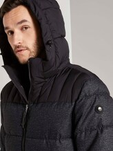 Puffer jas met hoodie - Mannen - black minimal design Puffer jas met hoodie - Mannen - black minimal design - 9 - TOM TAILOR