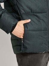 Pufferjacke mit Kapuze - Männer - green wool structure Pufferjacke mit Kapuze - Männer - green wool structure - 10 - TOM TAILOR