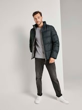Pufferjacke mit Kapuze - Männer - green wool structure Pufferjacke mit Kapuze - Männer - green wool structure - 3 - TOM TAILOR