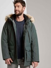 Lange Winterjacke mit Fellkragen - Männer - Dark Gable Green Lange Winterjacke mit Fellkragen - Männer - Dark Gable Green - 5 - TOM TAILOR