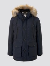 Lange Winterjacke mit Fellkragen - Männer - Sky Captain Blue Lange Winterjacke mit Fellkragen - Männer - Sky Captain Blue - 7 - TOM TAILOR