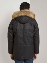 Lange Winterjacke mit Fellkragen - Männer - black minimal design Lange Winterjacke mit Fellkragen - Männer - black minimal design - 2 - TOM TAILOR