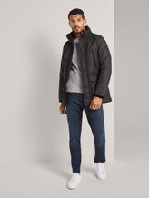 Lange Winterjacke mit Fellkragen - Männer - black minimal design Lange Winterjacke mit Fellkragen - Männer - black minimal design - 3 - TOM TAILOR