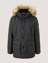 Lange Winterjacke mit Fellkragen - Männer - black minimal design Lange Winterjacke mit Fellkragen - Männer - black minimal design - 7 - TOM TAILOR