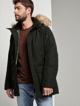 Lange Winterjacke mit Fellkragen - Männer - Black Lange Winterjacke mit Fellkragen - Männer - Black - 5 - TOM TAILOR