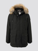 Lange Winterjacke mit Fellkragen - Männer - Black Lange Winterjacke mit Fellkragen - Männer - Black - 7 - TOM TAILOR