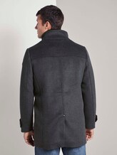 Wollmantel mit gesteppter Unterjacke - Männer - blue new twill structure Wollmantel mit gesteppter Unterjacke - Männer - blue new twill structure - 2 - TOM TAILOR