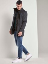 Wollmantel mit gesteppter Unterjacke - Männer - blue new twill structure Wollmantel mit gesteppter Unterjacke - Männer - blue new twill structure - 3 - TOM TAILOR