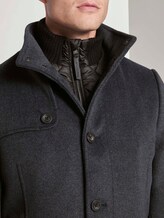 Wollmantel mit gesteppter Unterjacke - Männer - blue new twill structure Wollmantel mit gesteppter Unterjacke - Männer - blue new twill structure - 9 - TOM TAILOR