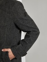 Wool coat with a quilted undercoat - Men - grey big herringbone Wool coat with a quilted undercoat - Men - grey big herringbone - 10 - TOM TAILOR