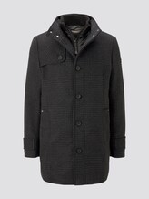 Wollmantel mit gesteppter Unterjacke - Männer - navy check Wollmantel mit gesteppter Unterjacke - Männer - navy check - 7 - TOM TAILOR