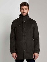 Wollmantel mit gesteppter Unterjacke - Männer - Black Wollmantel mit gesteppter Unterjacke - Männer - Black - 1 - TOM TAILOR
